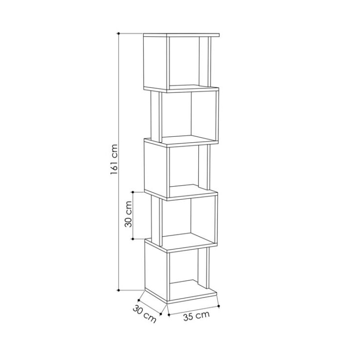 Chunchula Bookcase - Chic Decora