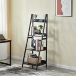 Ciqala Ladder Shelf 4 Layer Bookshelf with Low Backboard - Chic Decora