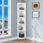 Clarklake 70.9” H x 11.7” W Corner Bookcase - Chic Decora