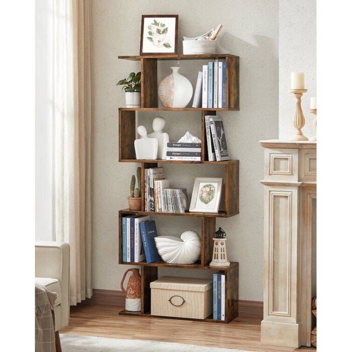 Clarklake Geometric Bookcase - Chic Decora