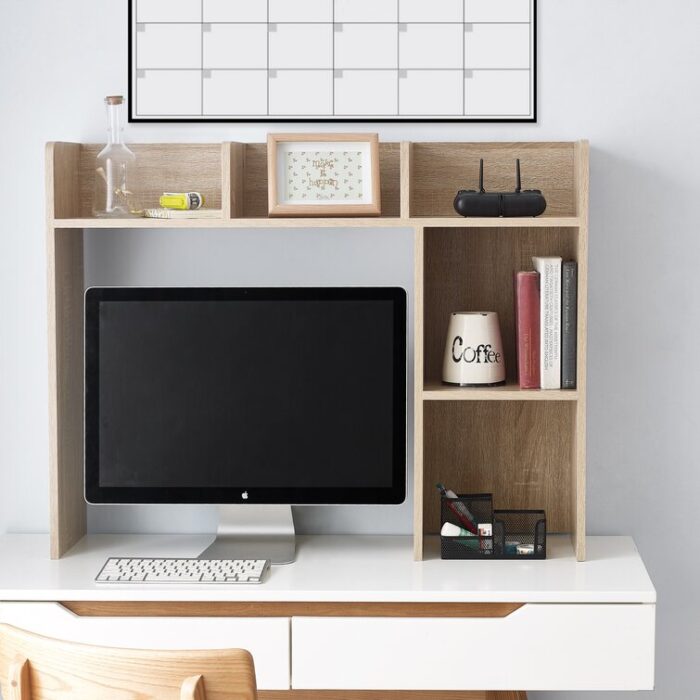 Classic Dorm Desk Bookshelf - Chic Decora