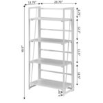 Clyde 49.5” H x 23.75” W Iron Etagere Bookcase - Chic Decora