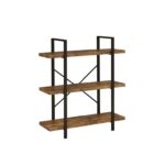 Cole Etagere Bookcase with Metal Frame - Chic Decora