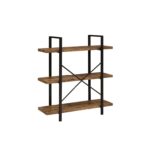 Cole Etagere Bookcase with Metal Frame - Chic Decora