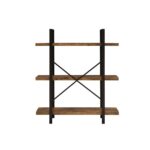 Cole Etagere Bookcase with Metal Frame - Chic Decora