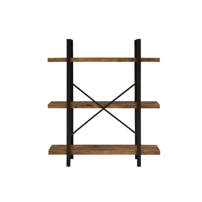 Cole Etagere Bookcase with Metal Frame - Chic Decora