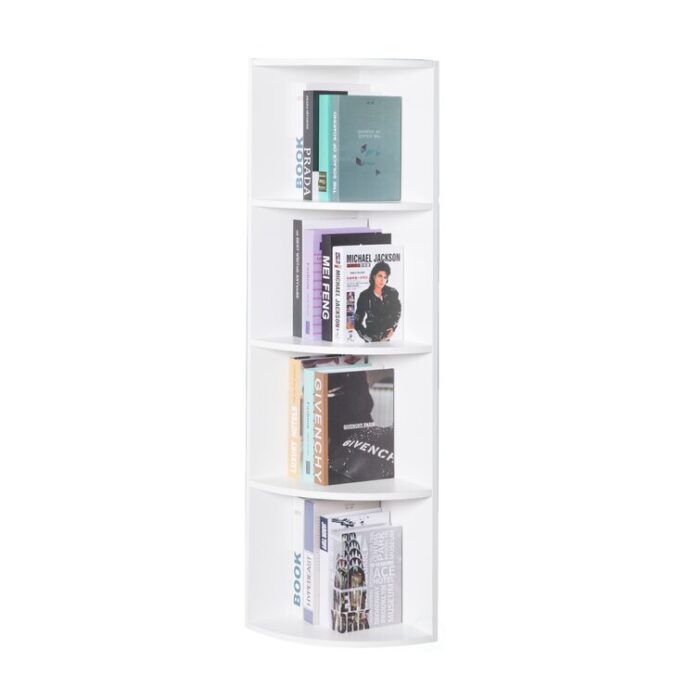 Coolranny Corner Bookcase - Chic Decora