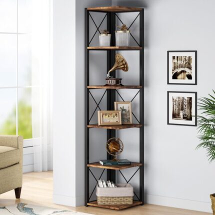 Corner Bookcase - Chic Decora