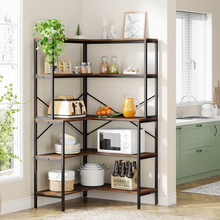 Corner Bookcase - Chic Decora