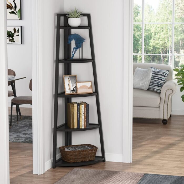 Corner Bookcase - Chic Decora