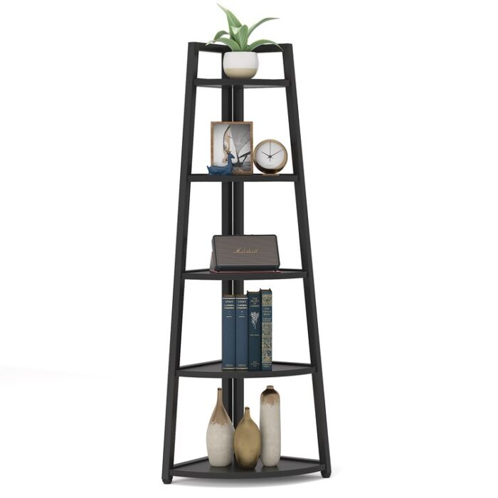 Corner Bookcase - Chic Decora