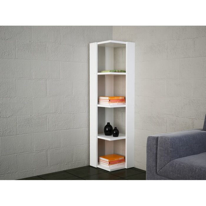 Corner Bookcase - Chic Decora