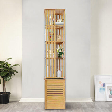 Kamaia 360Â° Rotating Bookshelf Bookcase Storage Shelf - Chic Decora