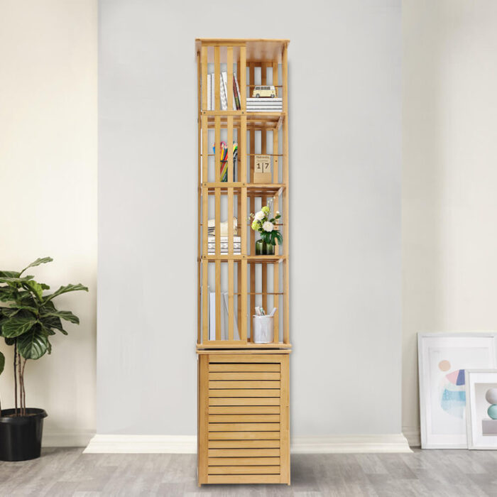 Corner Storage Bookcase - Chic Decora