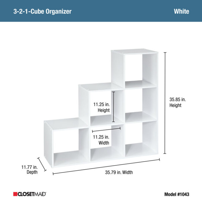 Cubeicals 35.85” H x 35.79” W Cube Bookcase - Chic Decora