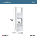 Cubeicals 47.56” H x 12.24” W Cube Bookcase - Chic Decora