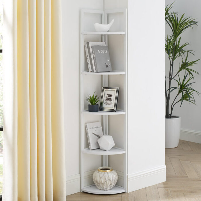 Danush Corner Bookcase - Chic Decora