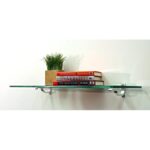 Dasheika Glass Bracket Shelf - Chic Decora