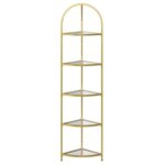 Dawni Corner Bookcase - Chic Decora