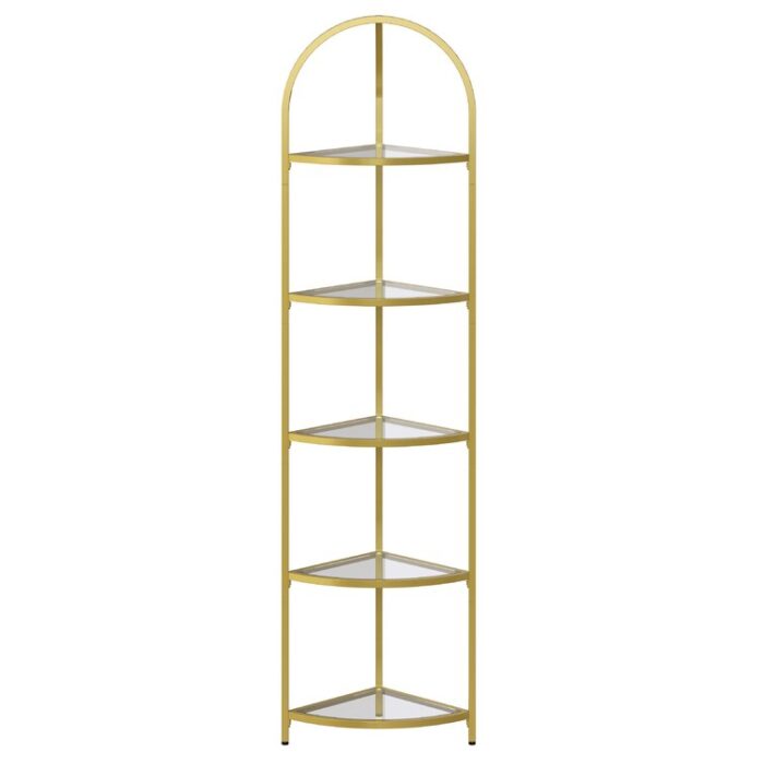 Dawni Corner Bookcase - Chic Decora