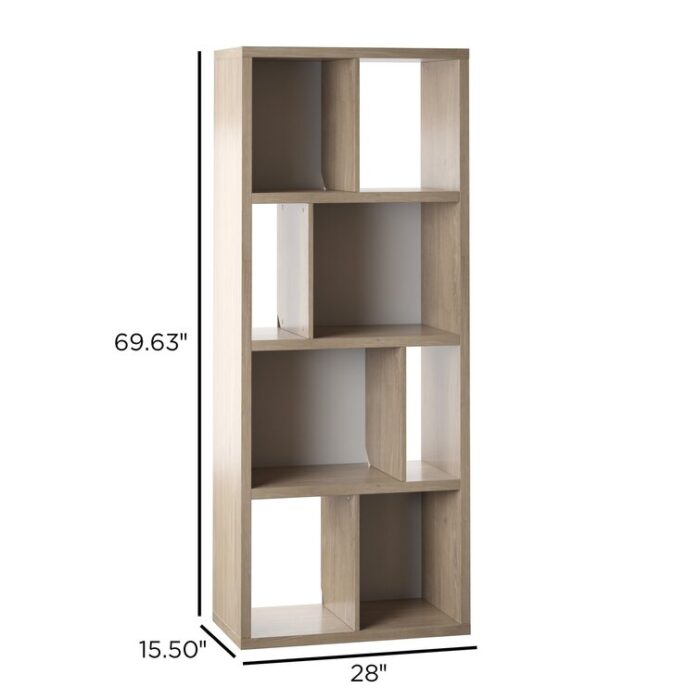 Daymien Geometric Bookcase - Chic Decora