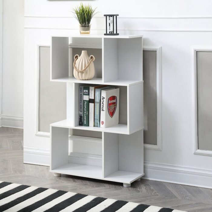 Debolt Geometric Bookcase - Chic Decora