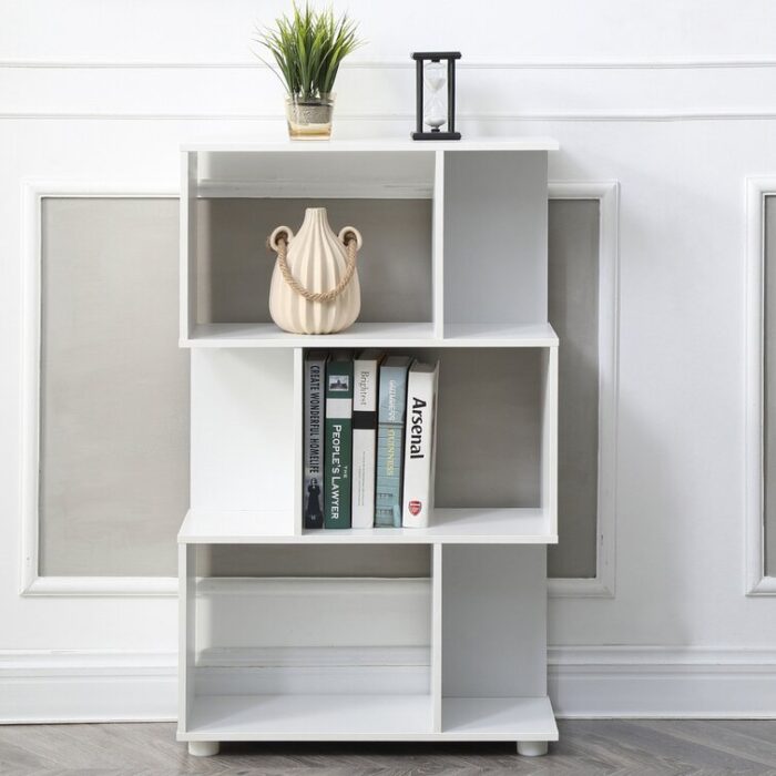 Debolt Geometric Bookcase - Chic Decora