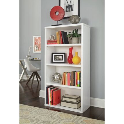 Decorative Bookcases 58.27″ H x 30″ W Standard Bookcase - Chic Decora