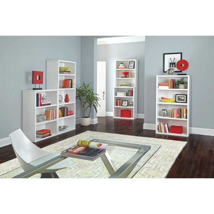 Decorative Bookcases 58.27″ H x 30″ W Standard Bookcase - Chic Decora