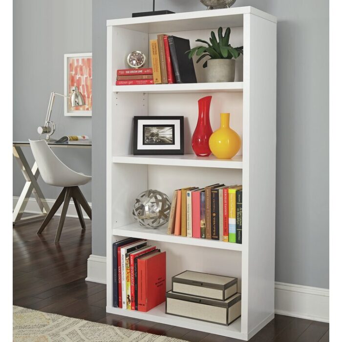 Decorative Bookcases 58.27″ H x 30″ W Standard Bookcase - Chic Decora