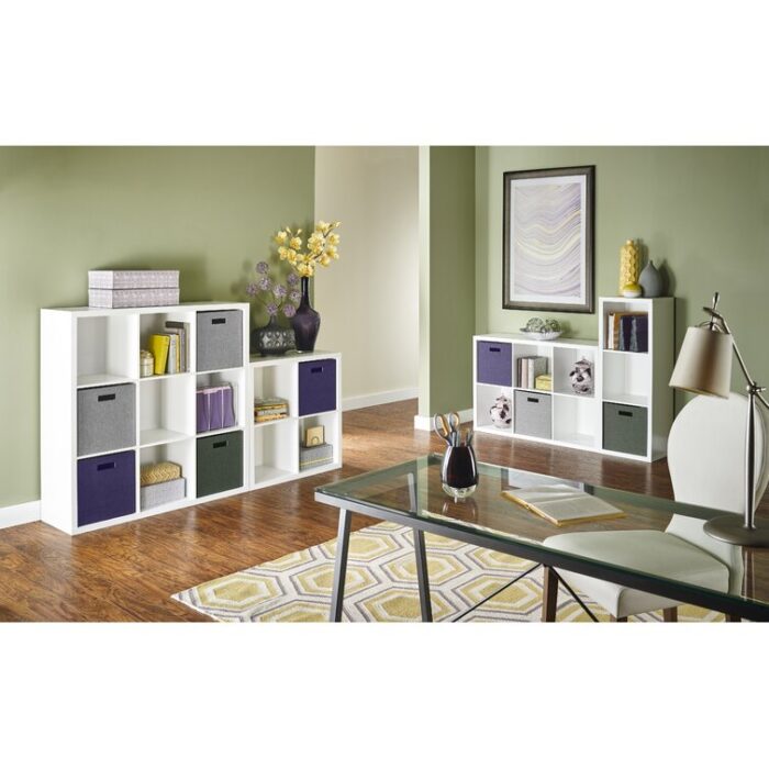 Decorative Storage 43.98″ H x 16.02″ W Cube Bookcase - Chic Decora