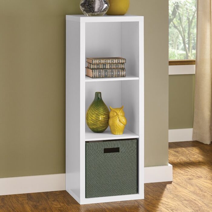 Decorative Storage 43.98″ H x 16.02″ W Cube Bookcase - Chic Decora