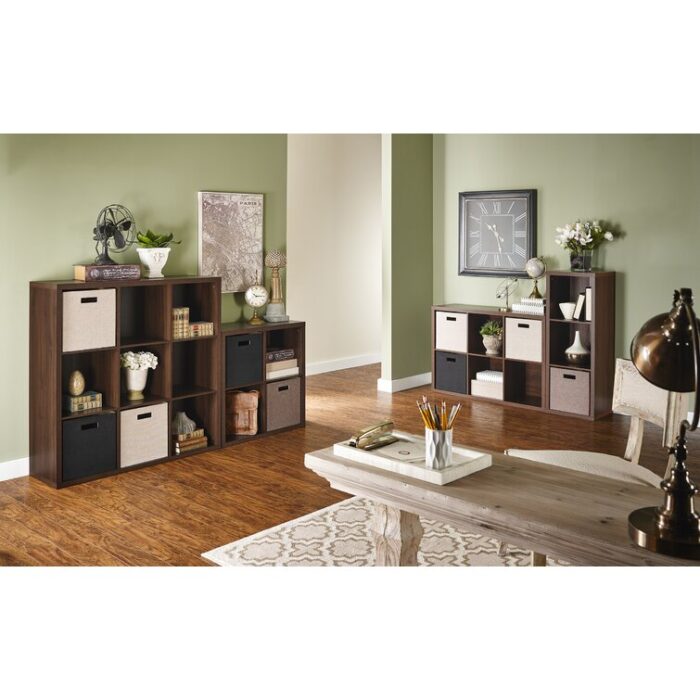 Decorative Storage 43.98″ H x 43.98″ W Cube Bookcase - Chic Decora