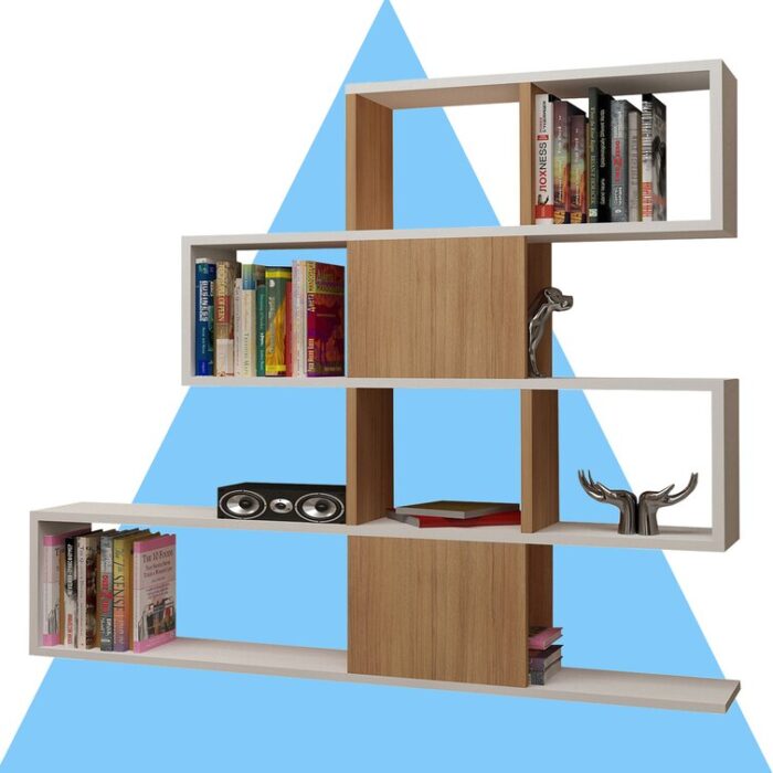 Deddo Geometric Bookcase - Chic Decora