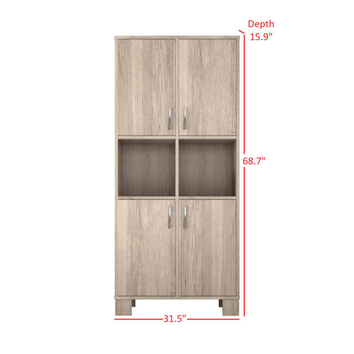 Deimos Storage Bookcase - Chic Decora