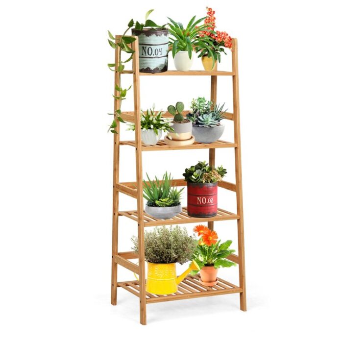 Deio Ladder Bookcase - Chic Decora