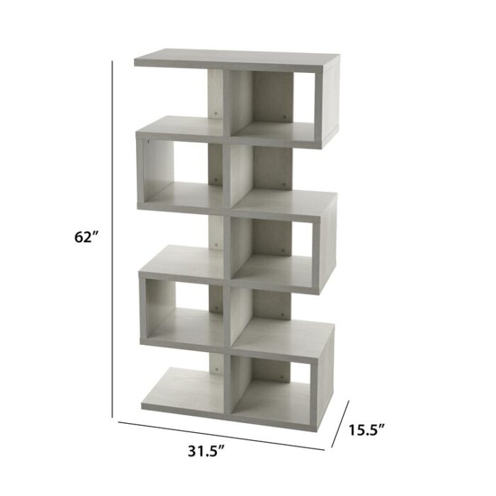 Dejonnae Geometric Bookcase - Chic Decora