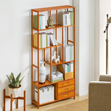 Dequavion Etagere Storage Bookcase - Chic Decora