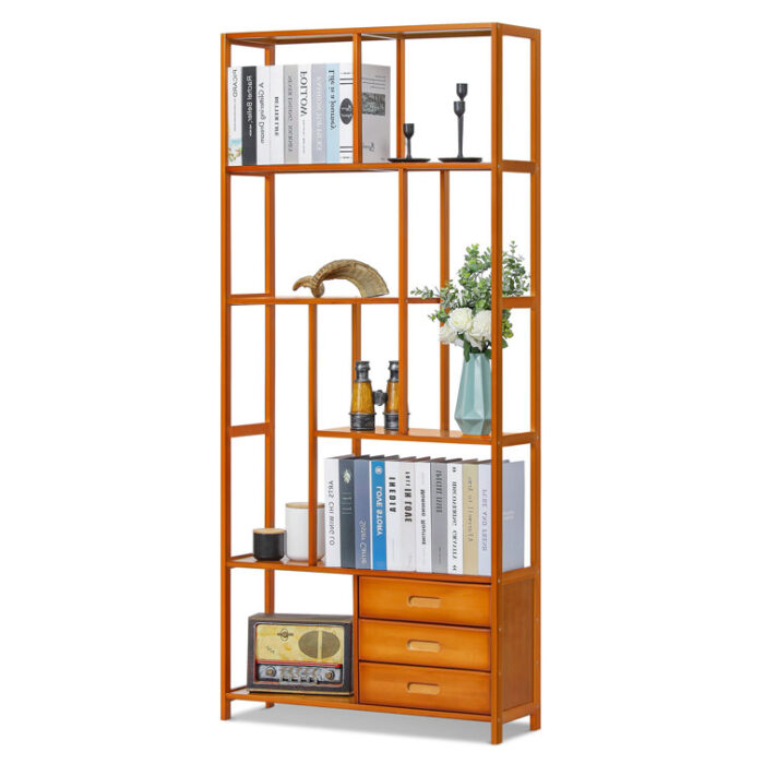 Dequavion Etagere Storage Bookcase - Chic Decora