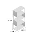 Desirae Geometric Bookcase - Chic Decora