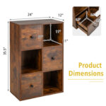 Dishita Storage Bookcase - Chic Decora