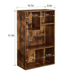 Dorri 31 Inch Standing Bookcase Set - Chic Decora