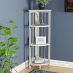 Duerr Corner Bookcase - Chic Decora