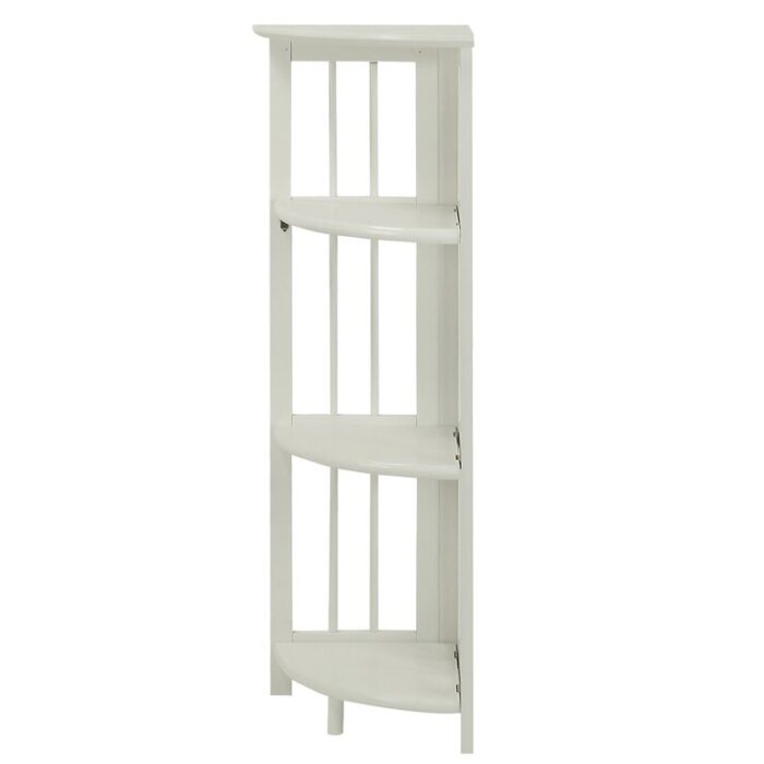 Duerr Corner Bookcase - Chic Decora