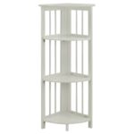 Duerr Corner Bookcase - Chic Decora