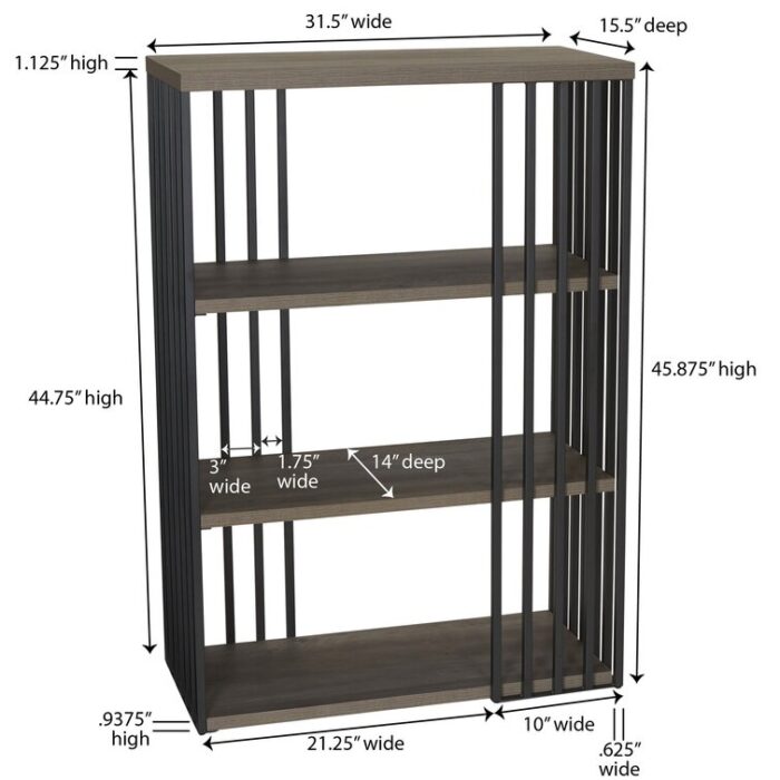 Dulin Bookcase - Chic Decora