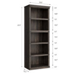 Duvon Bookcase - Chic Decora