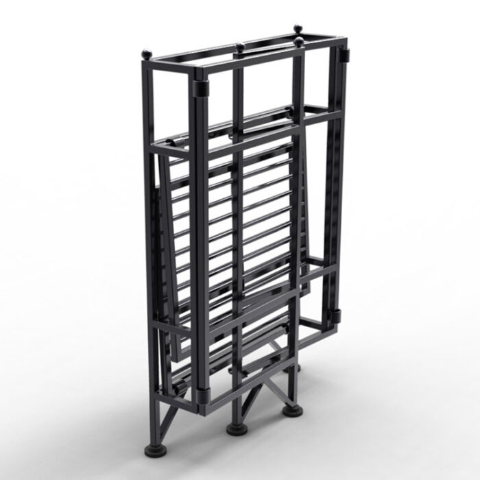 Edwin 20” H x 13” W Metal Folding Etagere Bookcase - Chic Decora