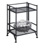 Edwin 20” H x 13” W Metal Folding Etagere Bookcase - Chic Decora