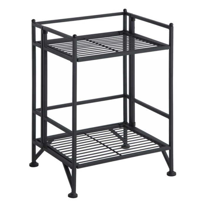 Edwin 20” H x 13” W Metal Folding Etagere Bookcase - Chic Decora